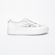 Gelato Boss White Pearl Sneaker side. Size 42 womens shoes