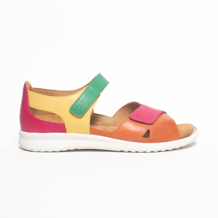 Ziera Bronn Bright Multi Sandal side. Size 42 womens shoes