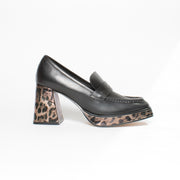 Tamara London Burdy Black Leopard Shoe side. Size 42 womens shoes