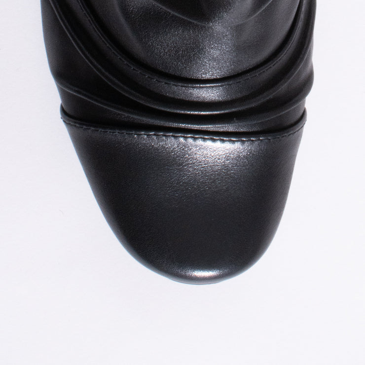 Ziera Camryn Black Leather Ankle Boot toe. Size 43 womens shoes