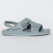 Chaco Chillos Sport Aqua Gray Sandal side. Size 10 womens shoes