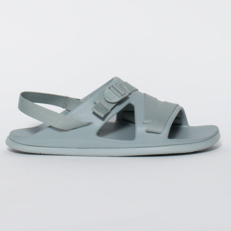Chaco Chillos Sport Aqua Gray Sandal side. Size 10 womens shoes