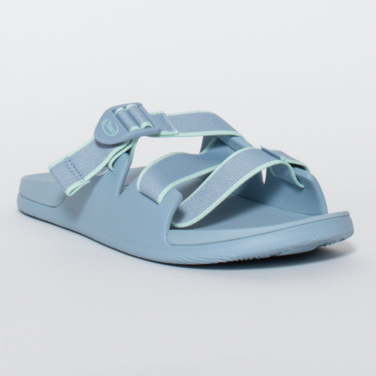 Chaco Chillos Blue Slide front. Size 11 womens shoes
