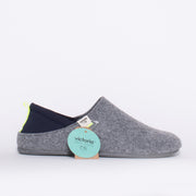 Victoria Cleo Grey Slipper side. Size 42 womens shoes