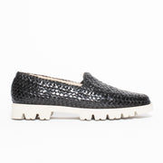 Sioux Cortizia 732 Black Moccasin side. Size 10 womens shoes