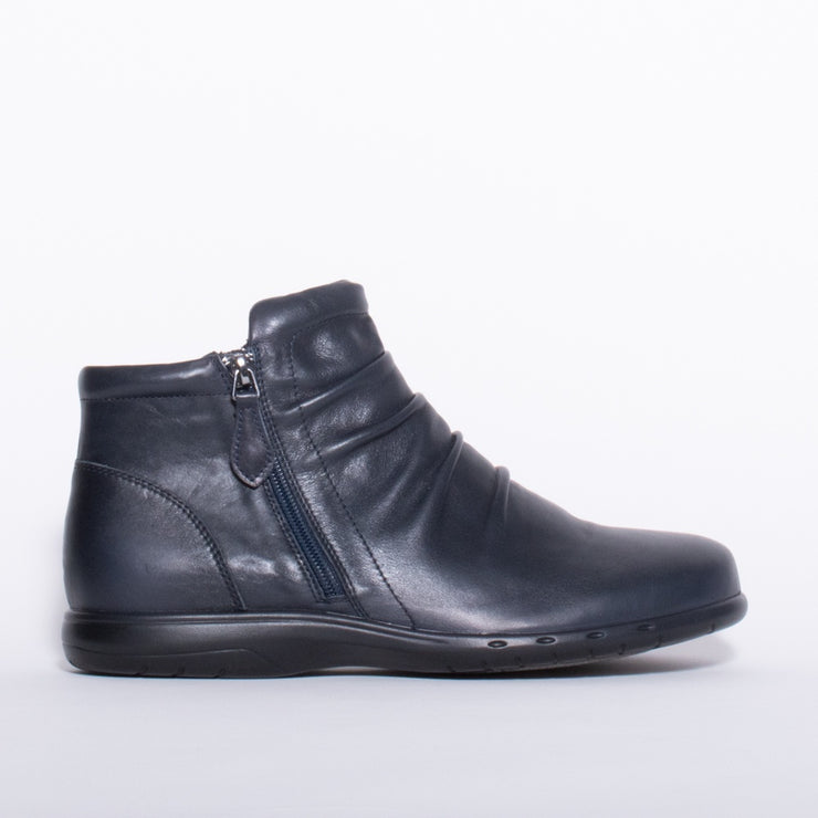 CBD Darion Navy Ankle Boot side. Size 42 womens shoes