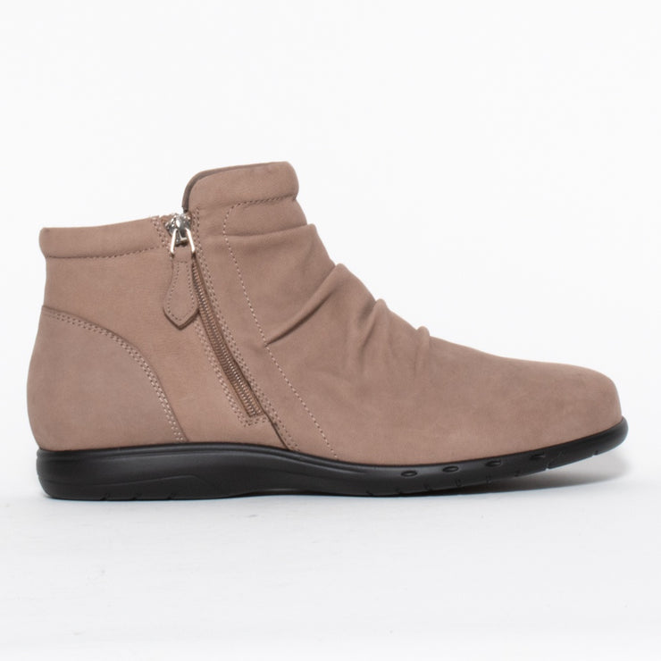 CBD Darion Taupe Nubuck Ankle Boot side. Size 46 women’s boots