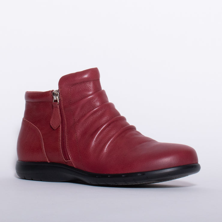 CBD Darion Wine Ankle Boot front. Size 43 womens shoes