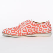 Rollie Derby Pink Leopard Print Shoes inside. Size 44 women's lace up