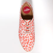 Rollie Derby Pink Leopard Print Shoes top. Size 45 women's shoe