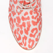 Rollie Derby Pink Leopard Print Shoes toe. Size 46 women's lace up