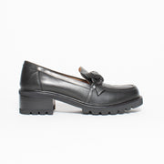 Bresley Dobbie Black Black Loafer side. Size 42 womens shoes