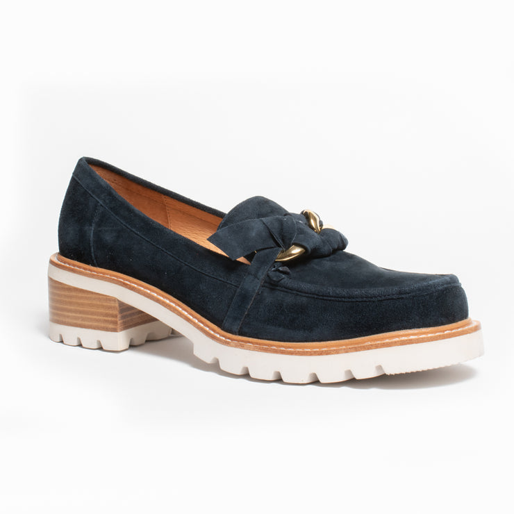 Bresley Dobbie Ink Suede Loafer Shoe front. Size 43 womens shoes