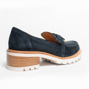 Bresley Dobbie Ink Suede Loafer Shoe back. Size 44 womens shoes