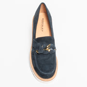 Bresley Dobbie Ink Suede Loafer Shoe top. Size 46 womens shoes
