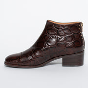 Bresley Drake Choc Croc Print Ankle Boot inside. Size 42 women’s shoes