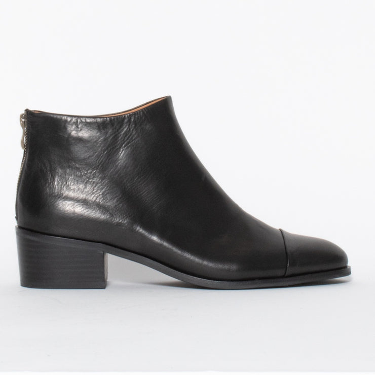 Bresley Druid Black Red Zip Ankle Boot side. Size 42 women’s boots