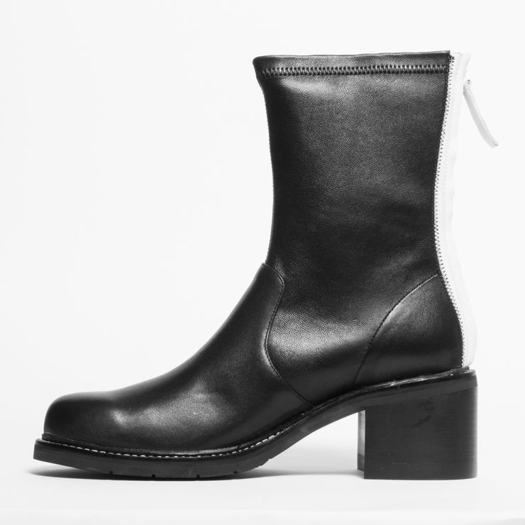 Bresley Dumont Black White Ankle Boot inside. Size 45 womens shoes