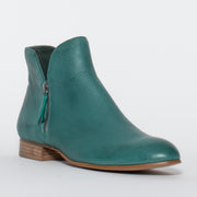 Django and Juliette Faye Dark Emerald Ankle Boot front. Size 43 women’s boots