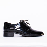 Fesla Black Patent Shoe side. Size 42 womens shoes