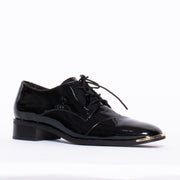 Fesla Black Patent Shoe front. Size 43 womens shoes