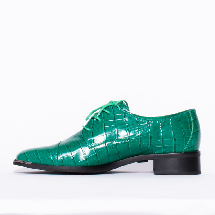 Django and Juliette Fesla Emerald Croc Print Shoe inside. Size 45 womens shoes