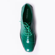 Django and Juliette Fesla Emerald Croc Print Shoe top. Size 46 womens shoes