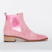 Django and Juliette Forda Pink Ankle Boot side. Size 42 womens shoes