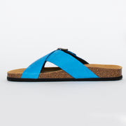 Plakton Gina Nubuck Blue sandal inside. Size 45 womens shoes