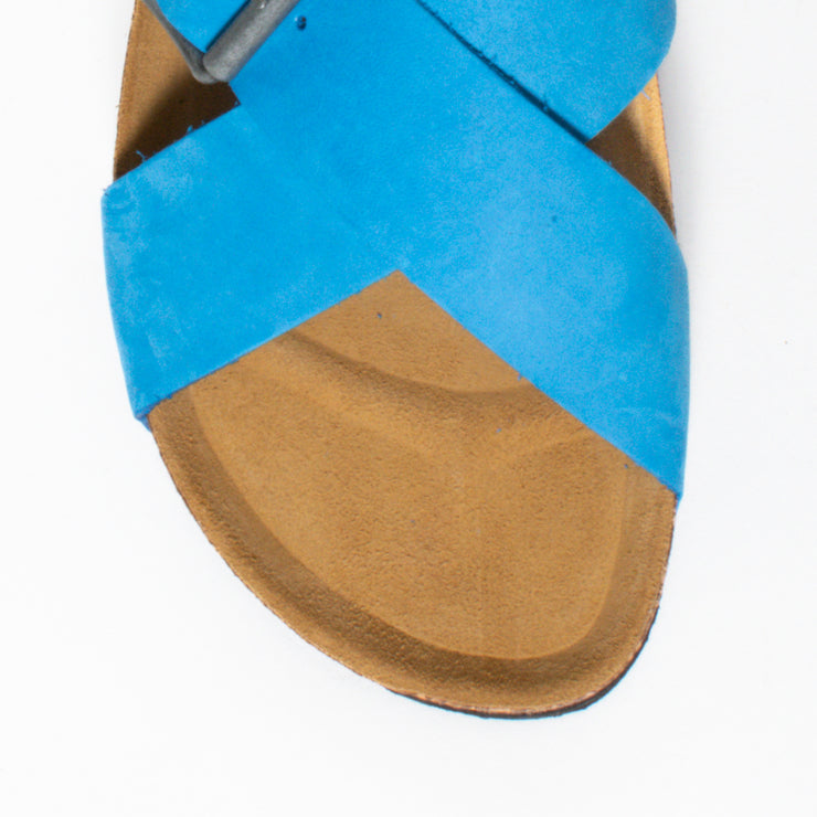 Plakton Gina Nubuck Blue sandal toe. Size 42 womens shoes
