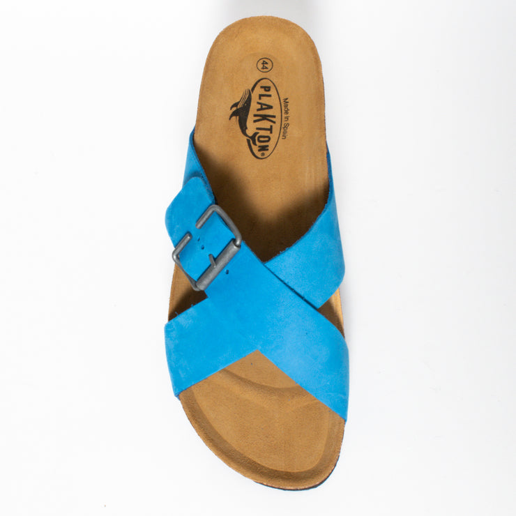 Plakton Gina Nubuck Blue sandal top. Size 46 womens shoes