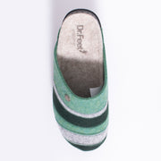 Dr Feet Hannah Green Multi Slipper top. Size 46 womens shoes