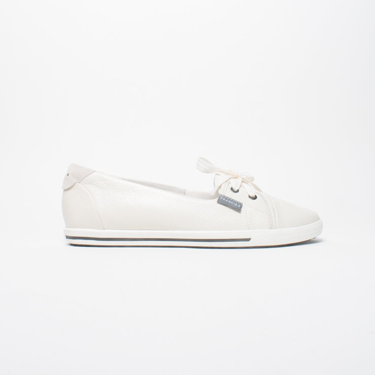 Frankie4 Hannah III Chalk Tumbled Shoe side. Size 10 womens shoes