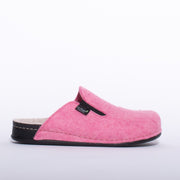 Dr Feet Harriet Pink Slipper side. Size 42 womens shoes