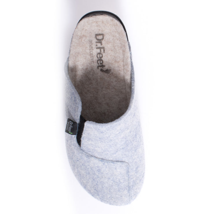Dr Feet Harriet Grey Slipper top. Size 46 womens shoes