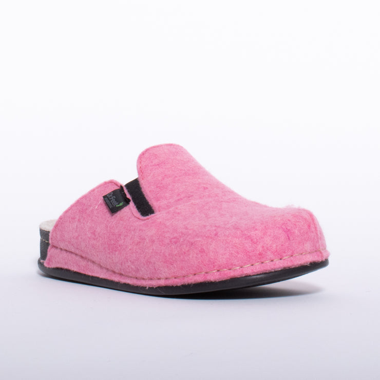 Dr Feet Harriet Pink Slipper front. Size 43 womens shoes