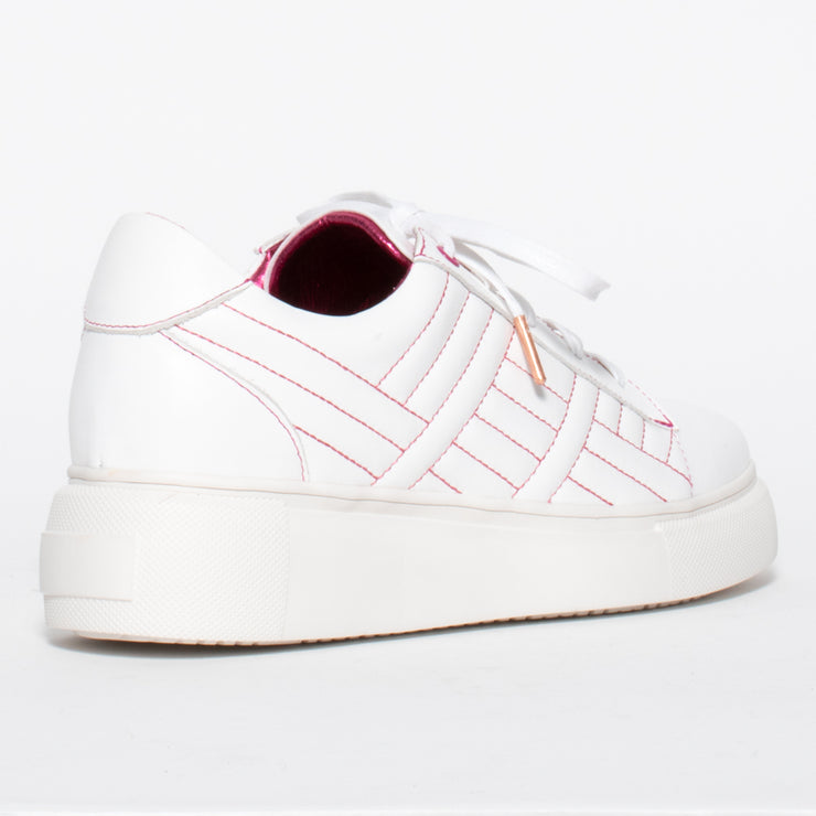 Gelato Hendrix White Pink back. Women's size 44 sneakers