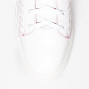Gelato Hendrix White Pink toe. Women's size 42 lace up sneakers