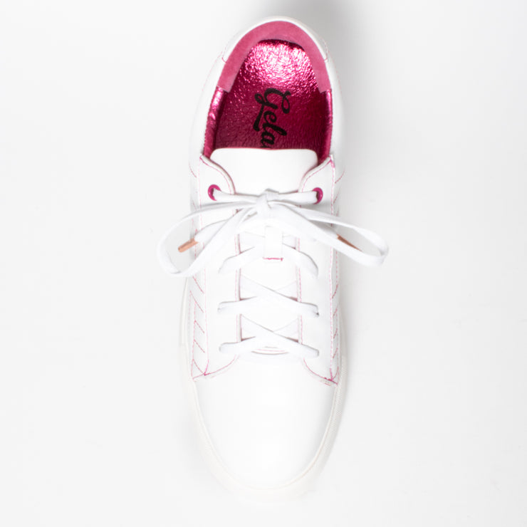 Gelato Hendrix White Pink top. Women's size 46 sneakers