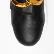 Gelato Hijinks Black toe. Women's size 42 gold chain sneakers