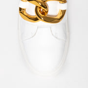Gelato Hijinks White toe. Size 42 women's gold chain sneakers