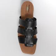 Hush Puppies Honey Black Sandal top. Size 10 womens shoes