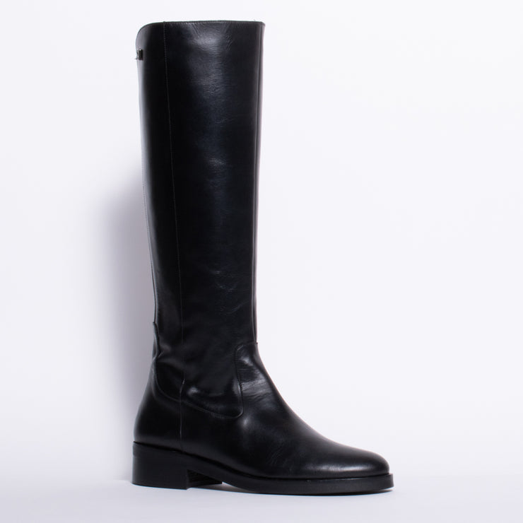 Dansi Honor Black Long Boot front. Size 43 womens shoes