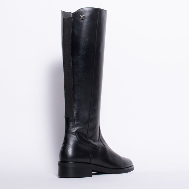 Dansi Honor Black Long Boot back. Size 44 womens shoes