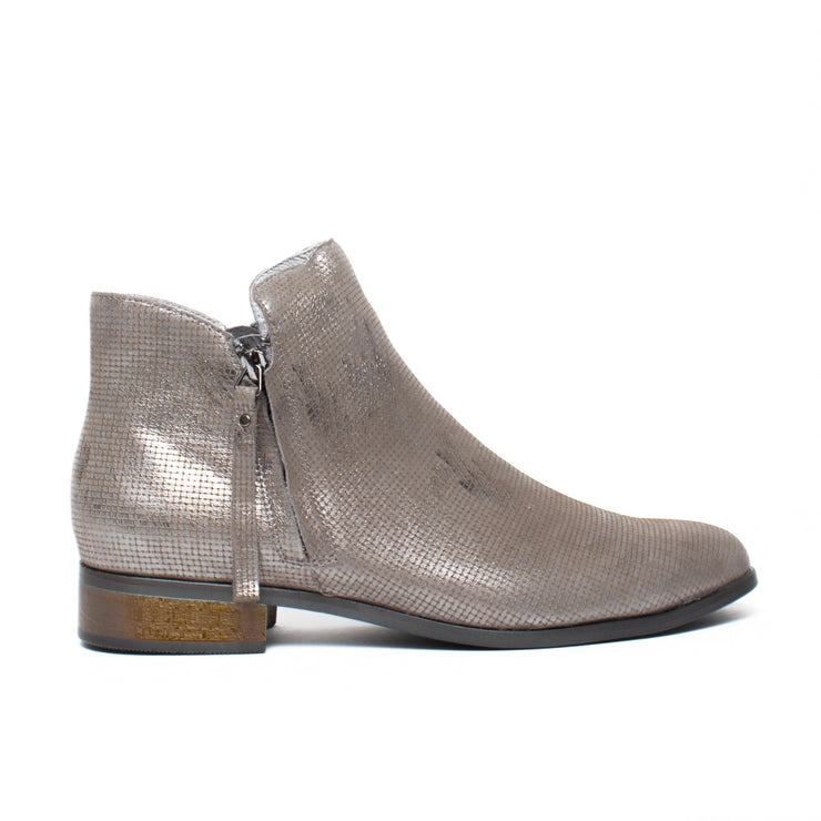 Django and Juliette Icecap Pewter Cut Ankle Boot side. Size 42 womens shoes