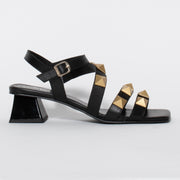 Dansi Isadora Black Sandal side. Size 42 womens shoes