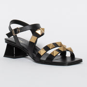 Dansi Isadora Black Sandal front. Size 43 womens shoes