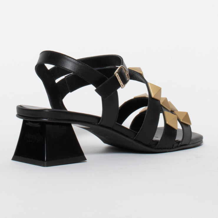Dansi Isadora Black Sandal back. Size 44 womens shoes