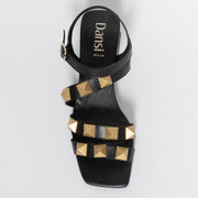 Dansi Isadora Black Sandal top. Size 42 womens shoes