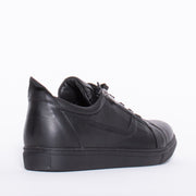 Cabello Jan Jet Black Sneaker back. Size 44 womens shoes